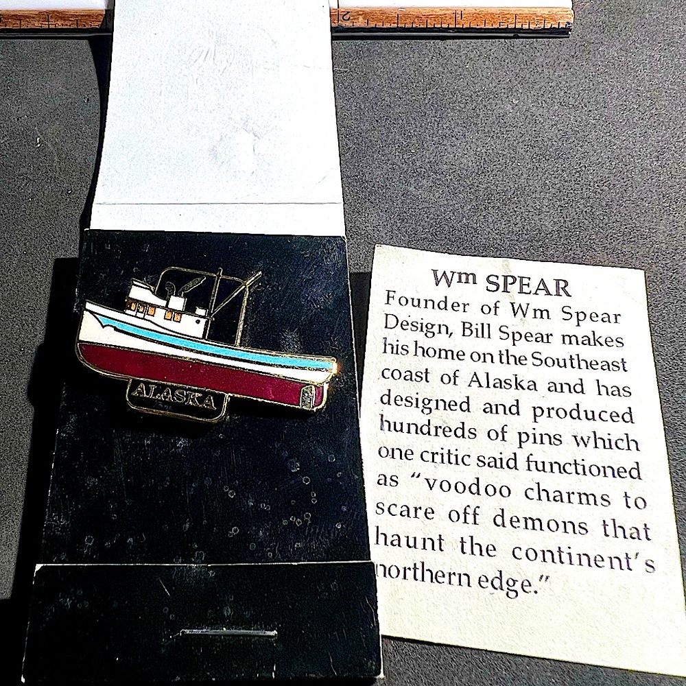 Wm. Spear SE Alaska Fishing Boat Pin